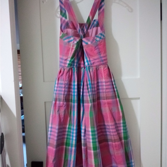 J. CREW PLAID POPLIN APRON DRESS - Picture 2 of 3